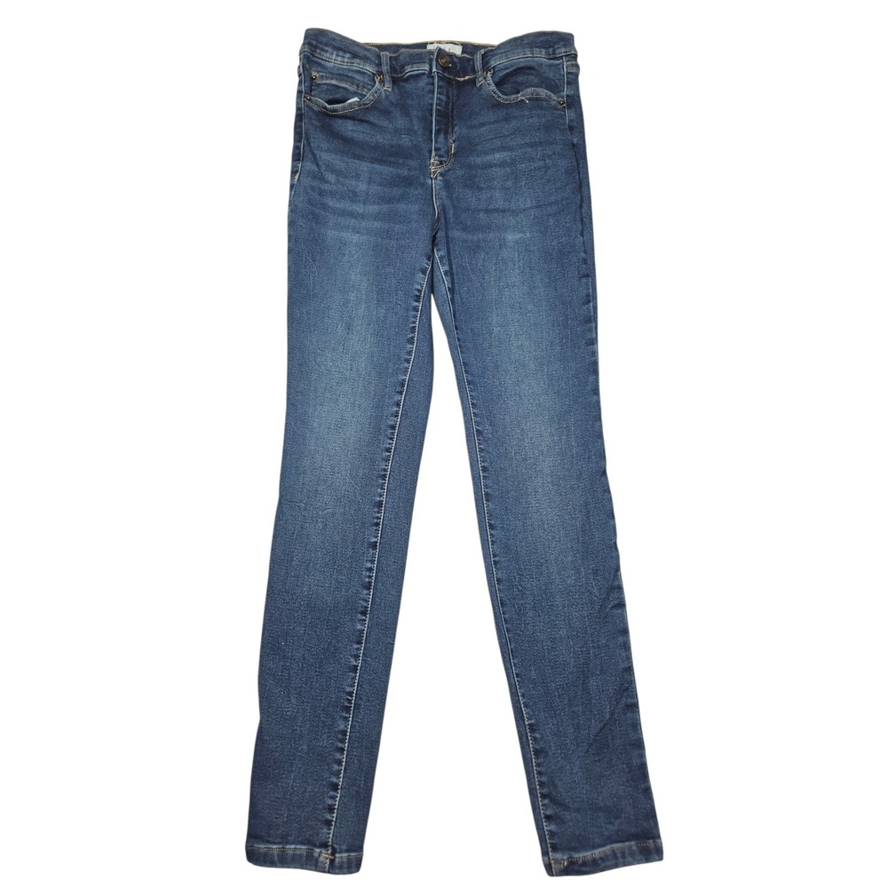 Nicole Miller Soho High Rise Skinny Jeans Dark Wash Blue Sz 10